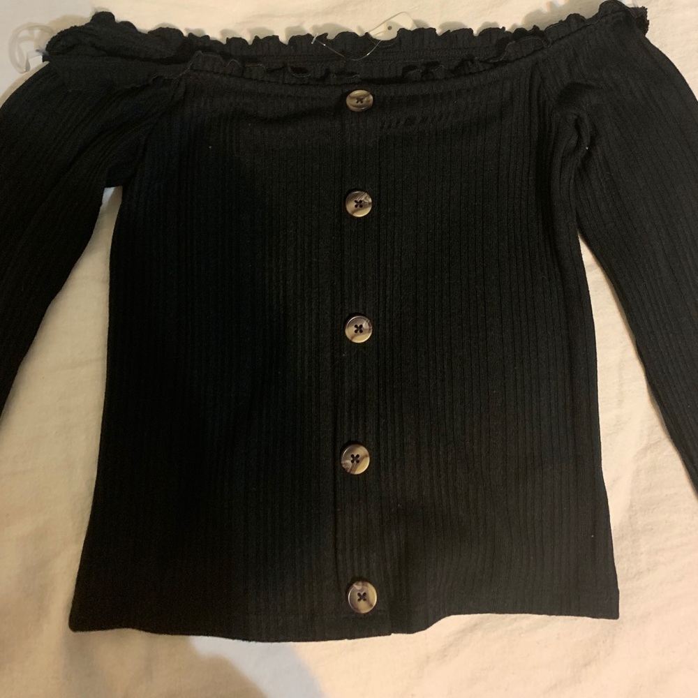 Off the shoulder crop top
